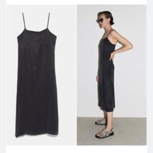 Zara Black Slip Dress